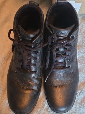 Clarks Men's  Black Darian HI Leather Chukka Boots